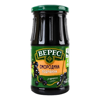 Смородина Верес подрібнена з цукром стерилізована 530 г (4823105408986)