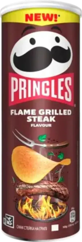 Чипси Pringles картопляні зі смаком стейка на грилі 165 г