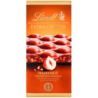 Шоколад молочний з фундуком Lindt Exra Creamy 80 г