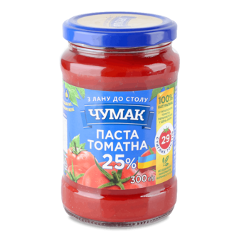 Паста томатна Чумак 25% с/б 300г