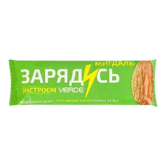 ВЕРДЕ Батончик ЗАРЯДИСЬ вітамін D3 мигдаль 30г