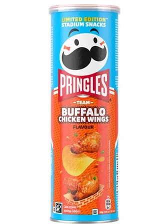 Чипси зі смаком курячих крилець Buffalo, Pringles, 165г