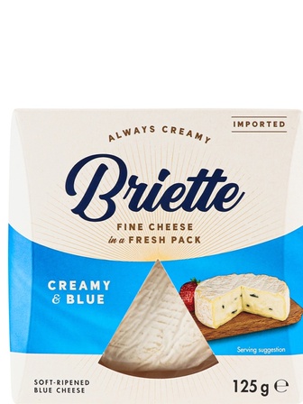 Сир Бріетте, Кремі Блю / Briette, Creamy&Blue, Kaserei, 60%, 125г