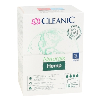 КЛІНІК прокл. гіг. нічні Naturals Hemp 10шт