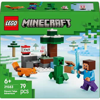 Конструктор LEGO Minecraft Пригода Стіва в тайзі 79 деталей (21583)