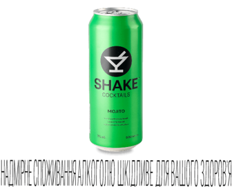 Напій слабоалкогольний Shake Cocktails Mojito з/б (0,5л)