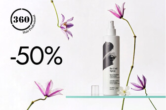 Знижка 50%  на 360 BE COOL Спрей для тонування та розплутування волосся 250 мл