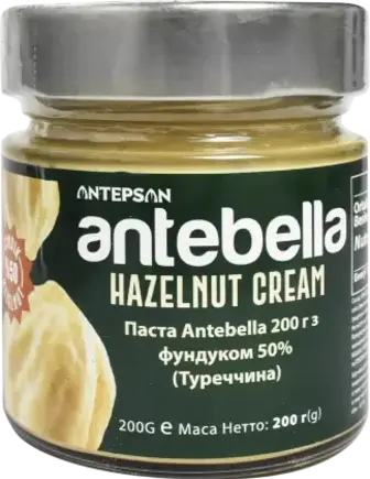 Паста Antebella з фундуком 50% 200 г