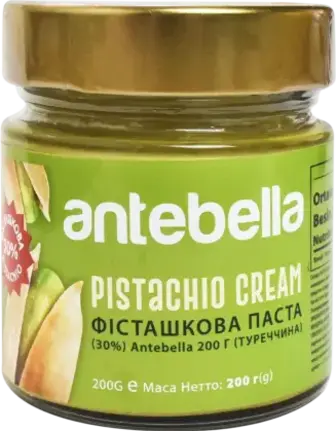 Паста Antebella Фісташкова 30% 200 г