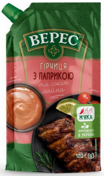 Гірчиця Верес з Паприкою д/п 120г