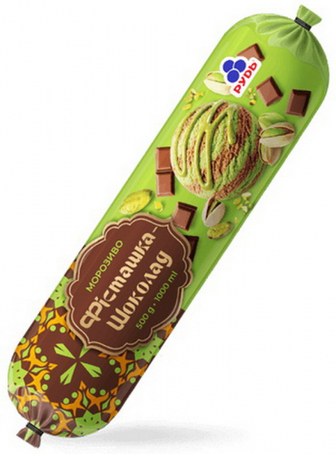 Морозиво Рудь Фісташка-шоколад 500г
