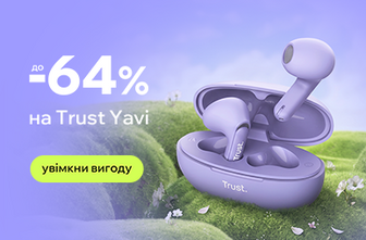 Знижка -64% на навушники Trust Yavi Earphones Purple