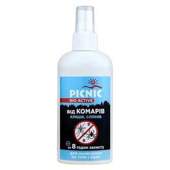 Лосьйон від комарів і кліщів Picnic Bio Active спрей 100 мл