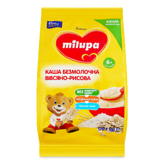 Каша вівсяно-рисова Milupa безмолочна суха 170г (170г)