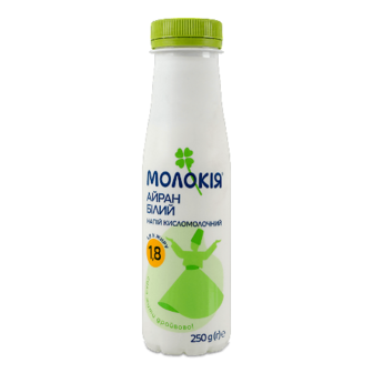 Айран Молокія Білий 1,8% пет 250г