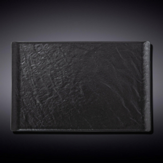 Тарілка прямокутна Wilmax Slatestone Black 29,5х14,5 см (WL-661109/A)