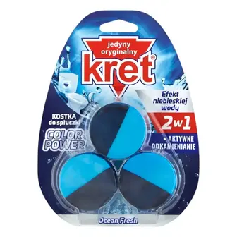 Таблетка для бачка унітазу Kret 3 шт. 50 г Ocean Fresh