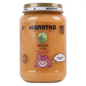 Пюре фруктове Малятко 180 г Яблуко