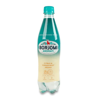 Напій Borjomi Aromati сильногазований з ароматом цитрусових та кореню імбиру 0.5 л (4860019003180)