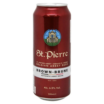 Пиво St.Pierre Brune темне фільтроване 6.5% 0.5 л (5410583803441)