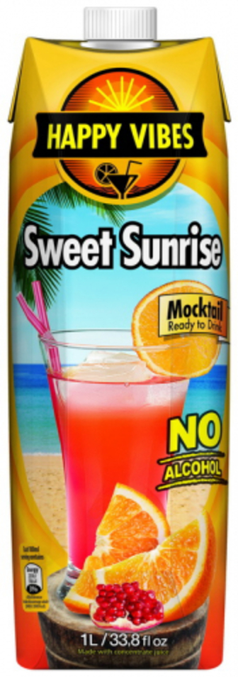 Напій Happy Vibes Sweet Sunrise Mocktail безал. негаз.1л