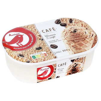 Морозиво Auchan кавове 500 г (3596710328215)