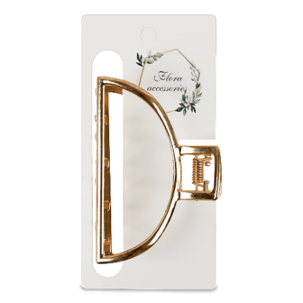 Заколка Flora accessories Краб металева середня і асортиметі шт
