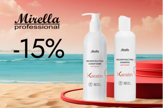 MIRELLA KERATIN При купівлі двох будь-яких засобів отримайте Знижку 15%. Знижка акції не відображається в кошику і застосовується менеджером при оформленні замовлення.