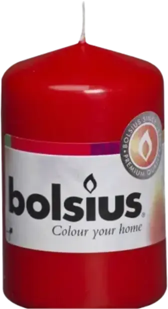 Свічка Bolsius 200141 стовпчик червона 1 шт