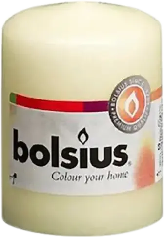 Свічка Bolsius 200105 стовпчик кремова 1 шт