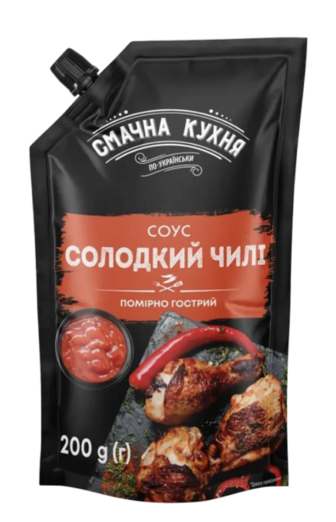 Соус СМАЧНА КУХНЯ Солодкий Чилі дой/пак з дозатором 200г