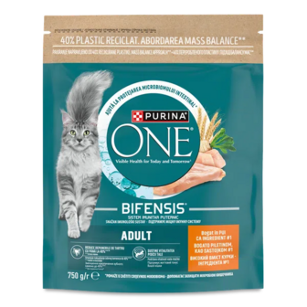 Корм для котів ONE Adult з куркою сухий (750г)