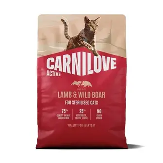Сухий корм для котів Carnilove Active Sterilised 2 кг - ягня та дикий кабан
