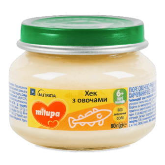 Пюре Milupa Хек з овочами 80г