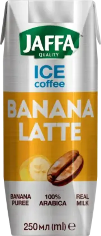 Напій кавовий Jaffa Ice Coffee Бананове лате з молоком 250 г