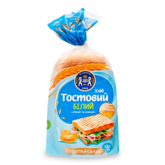 Хліб «Кулиничі» «Європейський» тостовий білий (330г)