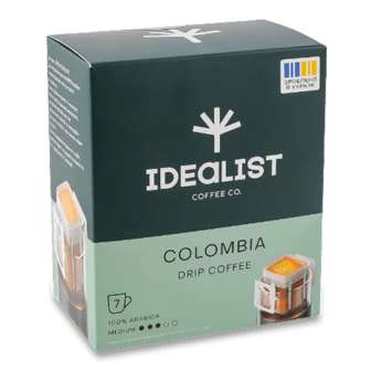 Кава мелена Idealist Coffee Co. Colombia в дріпах (7*12г)
