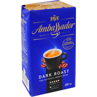 Кава мелена Ambassador Dark Roast 450 г