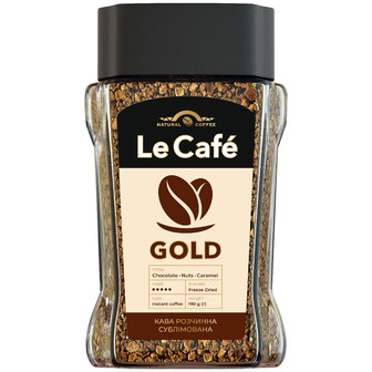 Кава розчинна Le Cafe Gold банка 190 г