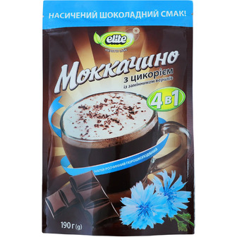 Напій розчинний Elite Мокачино 4в1 з цикорієм 190 г