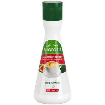 Замінник цукру Sucrazit Family Size в пігулках 1200 шт.