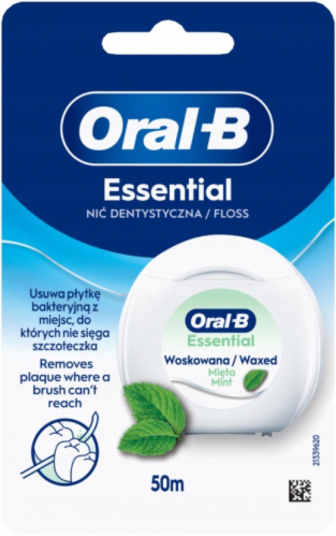 Нитка зубна Oral-B Essential Floss м`ята 50м