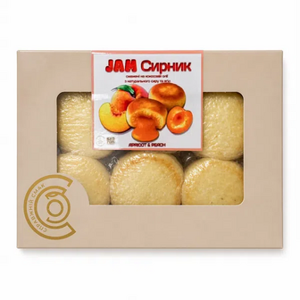 Сирник Справжній смак Jam персик та абрикос (360г)