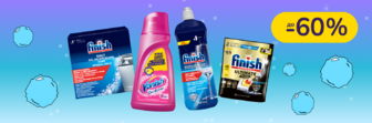 До -60% на побутову хімію Finish, Vanish