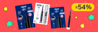 До -54% на електричні зубні щітки та насадки Oral-B