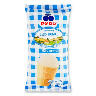 Морозиво Рудь Селянське пломбір (80г)