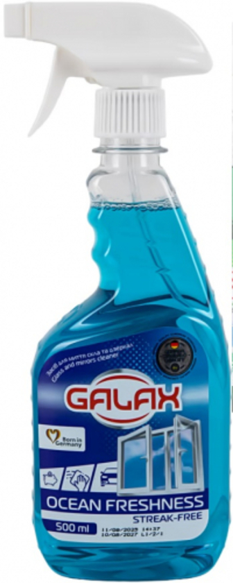 Засіб Galax засіб д/миття скла та дзеркал 500мл