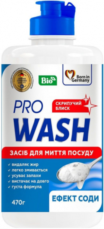 Засіб для миття посуду Pro Wash Ефект соди 470г