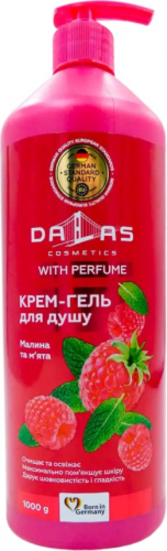 Крем-гель Dalas для душу Малина та м`ята 1000г