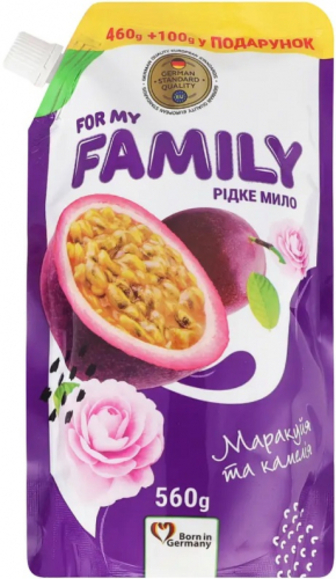 Рідке мило For my Family Маракуйя та камелія 560г